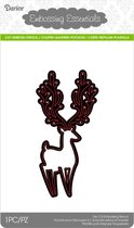 Die cut stencil reindeer 57x115mm