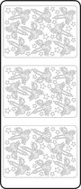 Vaessen Creative Sticker - 10x23cm - 10st - goud kaarsen
