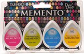 Memento dew drops eco pack - Beach Party - 4x stempelkussen dewdrop - zomer zon zee strand kleuren