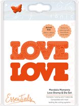 Tonic Studios mandala moments - love stempel & Mal set 1542E