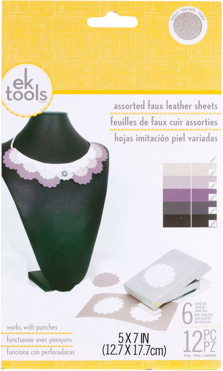 EK tools faux leather solid sheets