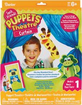 Sock friends puppets curtain