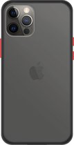 iPhone 12 Pro Back Cover - Zwart/Transparant