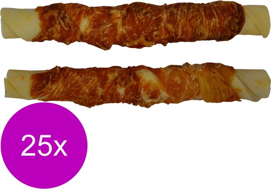 Timo Runder Kauwstick - Hondensnacks - 25 x Kip 14 cm 30-40 g