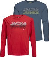 JACK&JONES JUNIOR JCOPOWER LS TEE CREW NECK BF 2PK JR Jongens T-shirt  - Maat 152