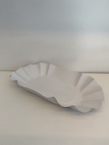 Papier schaal - Kartonnen schaal - Ovaal - p18 - 250st/pcs - 14 x 22 x 3,75cm