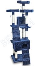 Kattenkrabpaal - Kattenspeelgoed - Krabpaal sisal - Kattenhuis - 170 cm - blauw