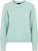 Pieces PCNOVA LS O-NECK KNIT KAC BFD Dames Hedge Green Trui 
- maat XL
