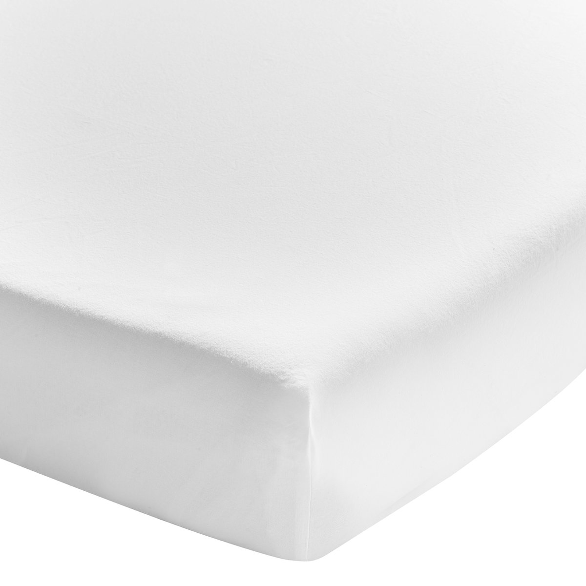 Essix Soft Line Effen hoeslaken van gewassen katoen Made in France 160 x 200