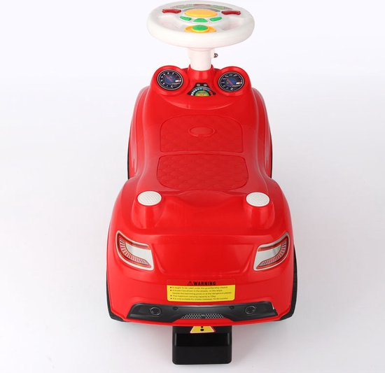 Eco Toys Sports Loopauto - Geel - met muziek - ECOTOYS