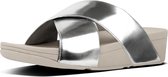 FitFlop™ Lulu™ Cross Slide Sandals Mirror Silver Mirror - Maat 42