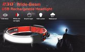 Led Hoofdlamp - 500 lumen - super felle verlichting - oplaadbaar - sport - werk - camping - 3 modes - IP65