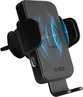 SBS Wireless Charging Ventilatierooster Telefoonhouder Auto - Zwart