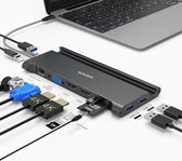 2021 Sounix 11 in 1- USB-C Hub Adapter - 4K - USB 3.0-Docking Station-Telefoon houder-UCX11321