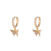 OorRing Butterfly Dream - Dottilove - 14K Goud Verguld - Oorbellen - Minimalistisch - Sieraad