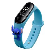 Stitch - Disney - LED Kinderhorloge - Digitale Horloge - Kinderhorloge - Kids - Disney - Lilo - Stitch Horloge - Blauw