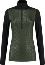 Nikkie Sportswear Zipper dames pulli donkergroen