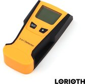 LORIOTH® Draagbare Metaaldetector - Portable Metaaldetector - Metal Detector Instrument - Hout Detector - Professionele Metaal Detector - Geel