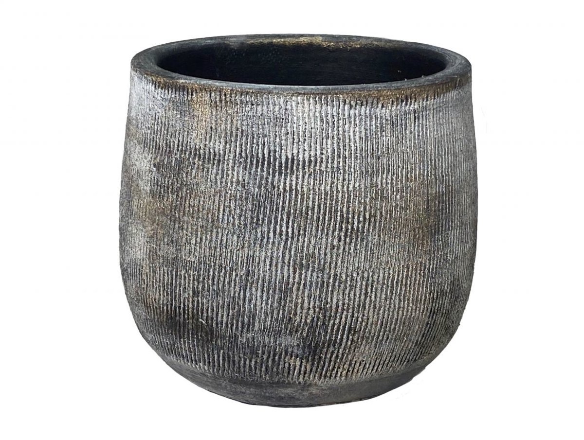 Bloempot Zwart Miami D39 x H36