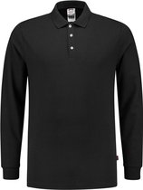 Poloshirt Fitted 210 Gram Lange  Black