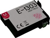 Inktplace Huismerk T1303 Inkt cartridge Magenta / Rood geschikt voor Epson