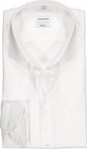 Seidensticker regular fit overhemd - wit fijn Oxford - Strijkvrij - Boordmaat: 44