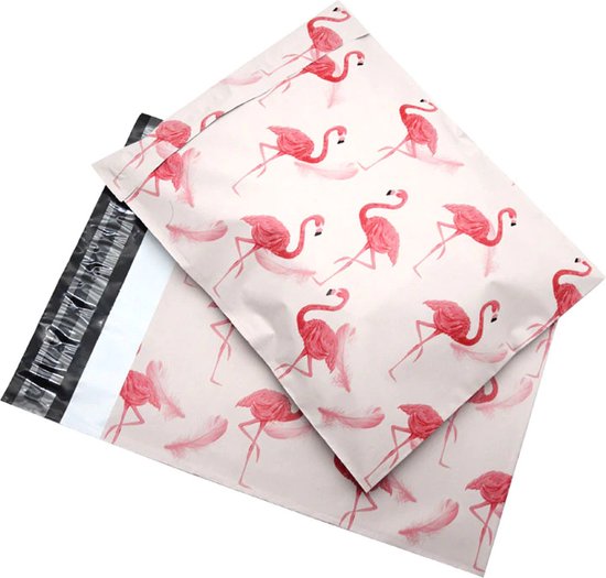 heel veel bagageruimte voor Verzendzak | Licht roze | Flamingo | 40 stuks | 26 x 37CM | Verzendzakken  |... | bol.com
