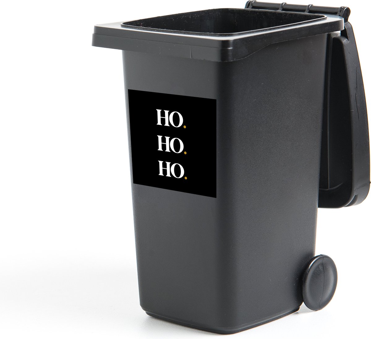 Afbeelding van product StickerSnake  Container sticker Ho ho ho - Kerstmis - Kerstman - Quotes - Spreuken - 40x40 cm - Kliko sticker