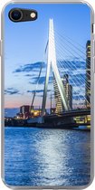Geschikt voor iPhone 7 hoesje - Rotterdam - Water - Skyline - Siliconen Telefoonhoesje