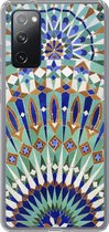 Geschikt voor Samsung Galaxy S20 FE hoesje - Een Marokkaanse mozaïekmuur met verschillende vormen - Siliconen Telefoonhoesje