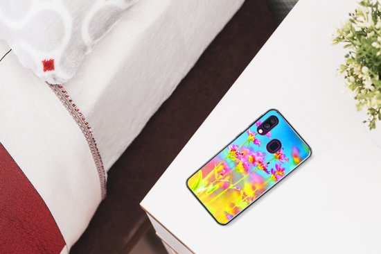 Coque Samsung Galaxy A40 - Fleurs - Art - Psychédélique - Siliconen