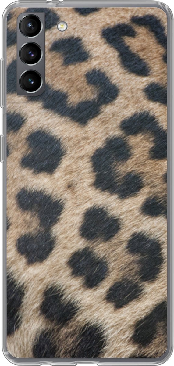 Telefoonhoesje Geschikt voor Samsung Galaxy S21 Plus hoesje - Luipaard print - Siliconen Telefoonhoesje Telefoonhoesje