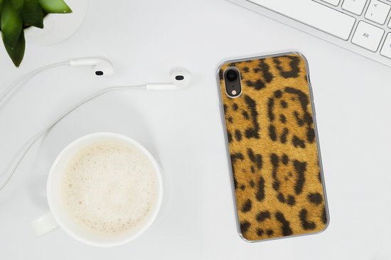 Coque iPhone XR - Fourrure Léopard - Siliconen