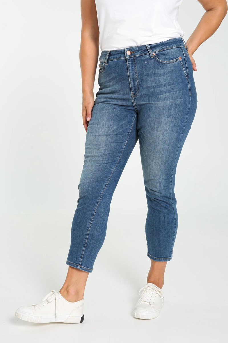 Paprika Dames Slim, enkellange jeans Louise - Jeans - Maat 48 | bol.com