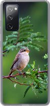 Geschikt voor Samsung Galaxy S20 FE hoesje - Vogel - Boom - Bos - Siliconen Telefoonhoesje