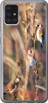 Geschikt voor Samsung Galaxy A52 5G hoesje - Vogels - Takken - Bos - Siliconen Telefoonhoesje