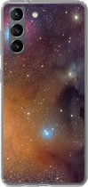 Geschikt voor Samsung Galaxy S21 hoesje - Universum - Sterren - Kleuren - Jongens - Meisjes - Kinderen - Siliconen Telefoonhoesje