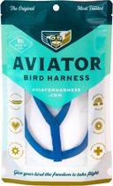 Aviator Bird Harness & Leash XX-Large Blue