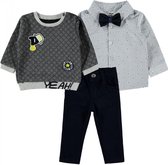 Baby/peuter overhemd, trui & broek set jongens - Babykleding set