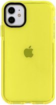 SafeCase® iPhone 11 Hoesje -  Fluorescerende gele vloeibare siliconen soft touch - Schokbestendig