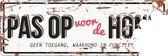 D&d Home - Waakbord - Hond - Warning Beware Of The Dog N 40x14cm Wit/rood - 1st