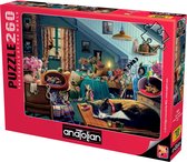 Kitten Play Bedroom 260 XXL puzzel met grote stukken voor senioren