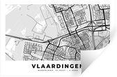 Stickers muraux - Film autocollant - Plan de la ville - Vlaardingen - Nederland - 90x60 cm - Film adhésif - Stickers muraux Chambre d'enfant - Papier peint autocollant