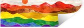 Muurstickers - Sticker Folie - Regenboog - Gay - Pride - 60x20 cm - Plakfolie - Muurstickers Kinderkamer - Zelfklevend Behang - Zelfklevend behangpapier - Stickerfolie