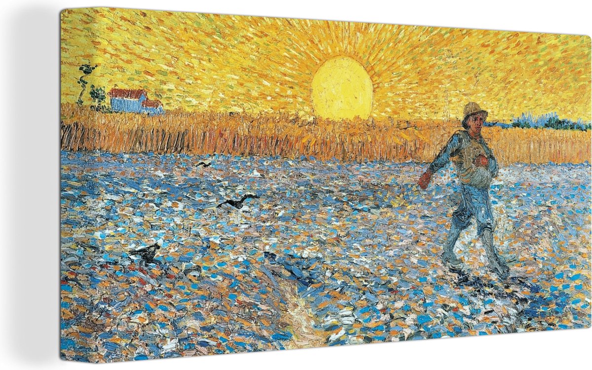Vincent van Gogh - De Zaaier - Canvas - Vincent - Kunst - 160x80 cm