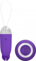 Noah - Dual Rechargeable Vibrating Remote Toy - Purple - Eggs