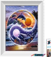 Artstudioclub™  Diamond painting volwassenen 30*40cm  dolfijn