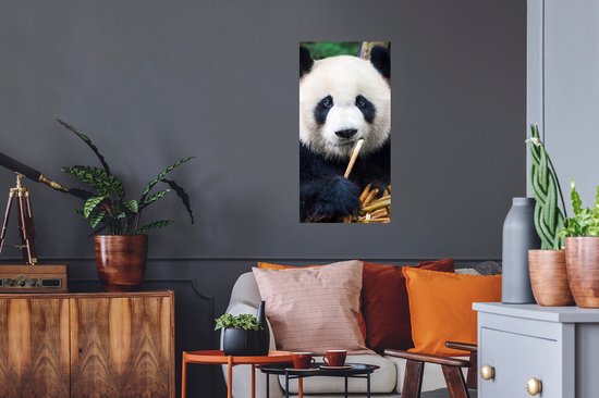 Stickers Stickers muraux - Panda - Bamboe - Nature - 40x80 cm - Feuille adhésive