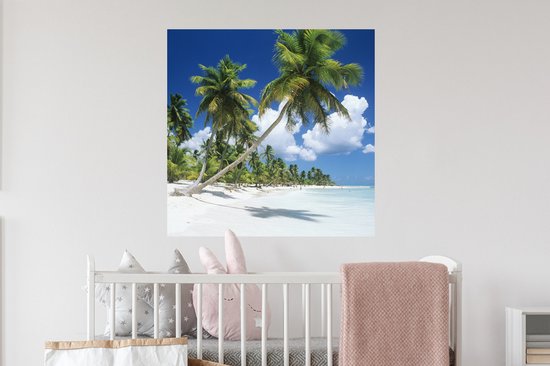 Stickers Stickers muraux - Plage - Palmier - Tropical - 50x50 cm - Film adhésif