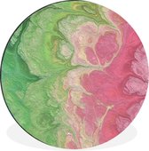 WallCircle - Cercle mural - Cercle mural - Peinture - Art - Psychédélique - Aluminium - Dibond - 140x140 cm - Intérieur et Extérieur